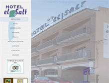 Tablet Screenshot of hotelelsalt.com